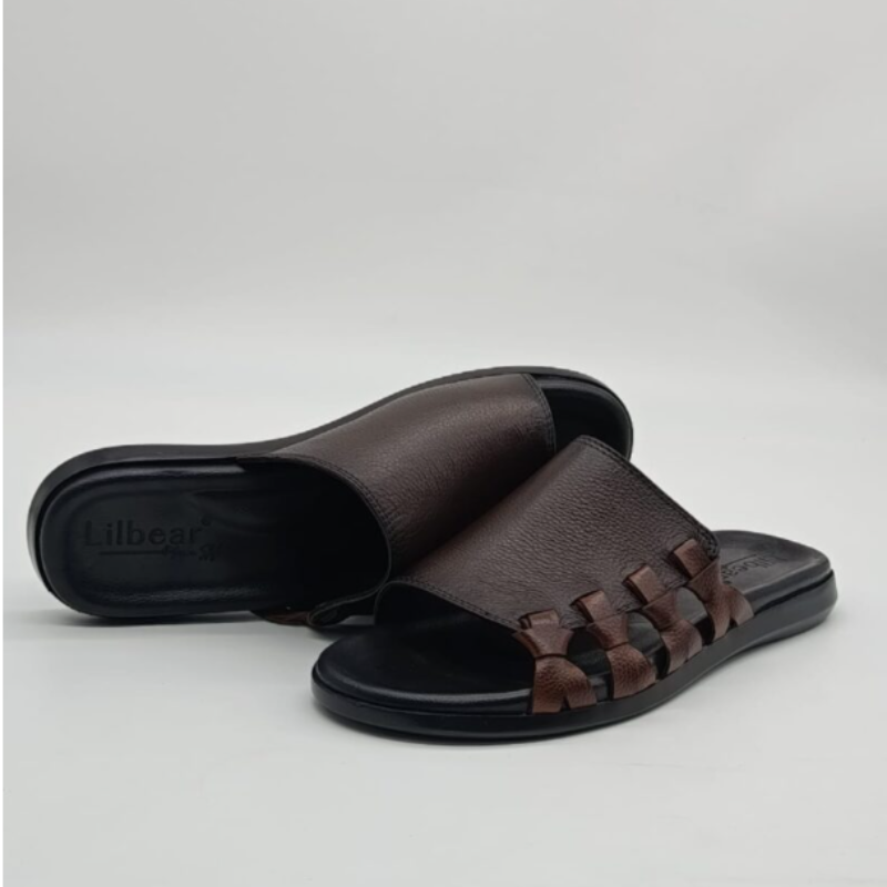 Sandales en Cuir Marron – Élégance et Confort